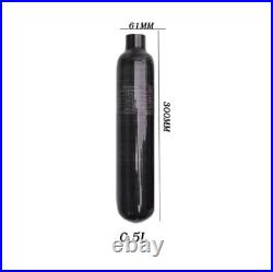 0.5L 500cc 4500PSI 30MPA Carbon Fiber Cylinder Diving Steel Bottle Tank M181.5