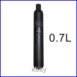 0.7L 700cc Carbon Fiber Cylinder HPA Air Bottle Scuba Diving Tank 4500PSI 300BAR