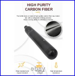 0.7L 700cc Carbon Fiber Cylinder HPA Air Bottle Scuba Diving Tank 4500PSI 300BAR