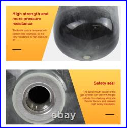 0.7L 700cc Carbon Fiber Cylinder HPA Air Bottle Scuba Diving Tank 4500PSI 300BAR