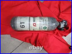 04/2012 Scott 30 Minute 4500psi Carbon Fiber SCBA Cylinder Bottle Air Tank