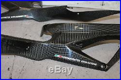 07-08 DUCATI 1098 FRAME SIDE TANK COVERS Panels Carbon Fiber Testastretta