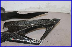 07-08 DUCATI 1098 FRAME SIDE TANK COVERS Panels Carbon Fiber Testastretta