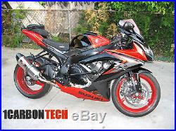 08 09 2008 2009 2010 Suzuki Gsxr 600 750 Carbon Fiber Lower Tank Panels