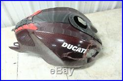 09 Ducati Monster 1100 S carbon fiber gas fuel tank cover cowl fairing