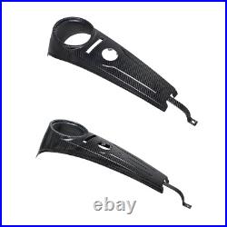 100% Black Carbon Fiber Gas Tank Dash Panel Console for Harley Road King FLHR