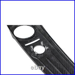 100% Black Carbon Fiber Gas Tank Dash Panel Console for Harley Road King FLHR