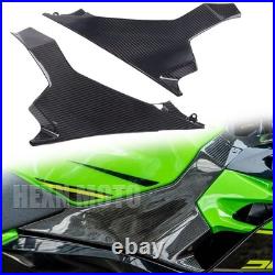 100% Carbon Fiber FSH Tank Side Panels Fairing For Kawasaki Ninja 400 2018-2023