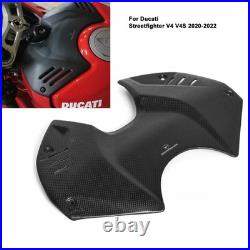100% Carbon fiber Tank Battery Cover Guard For Ducati Streetfighter V4 V4S 20-22