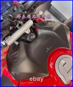 100% Carbon fiber Tank Battery Cover Guard For Ducati Streetfighter V4 V4S 20-22