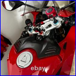 100% Carbon fiber Tank Battery Cover Guard For Ducati Streetfighter V4 V4S 20-22