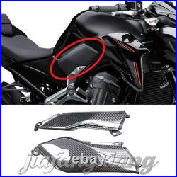 100% Real Carbon Fiber Tank Side Panel Cover, Glossy Twill For 2017- 2024 Z900