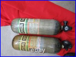 11/2008 MSA 45 min 66cf SCBA Cylinder Tank bottle CURRENT HYDRO 4500psi air gun