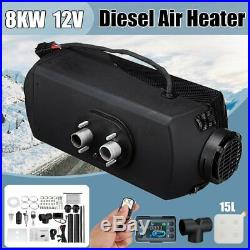 12V 8KW Diesel Air Heater Tank Remote Control Thermostat Caravan Motorhome RV AU