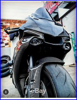 15-20 2021 Yamaha Yzf R1 Carbon Fiber Full Back Gas Tank Cover Half Piece 1pc
