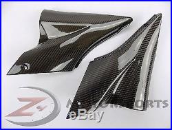 2006 2007 ZX10R ZX-10R Gas Tank Side Trim Cover Panel Fairing Cowl Carbon Fiber