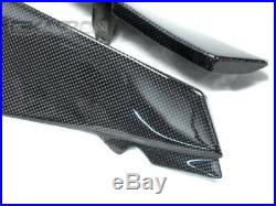 2007 2008 Kawasaki ZX6R Carbon Fiber Side Tank Panels 1x1 plain weave