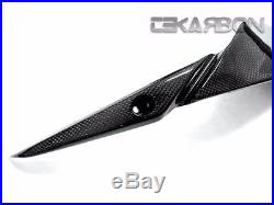 2009 2012 Kawasaki ZX6R Carbon Fiber Side Tank Panels 1x1 plain weaves