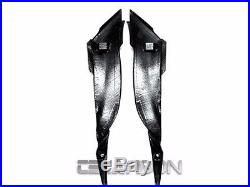 2009 2012 Kawasaki ZX6R Carbon Fiber Side Tank Panels 1x1 plain weaves