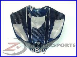 2009-2014 R1 Gas Tank Air Box Front Cover Panel Cowl Fairing Carbon Fiber Blue