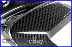 2011 2013 Aprilia Shiver 750 Carbon Fiber Side Tank Panels 2x2 twill weaves