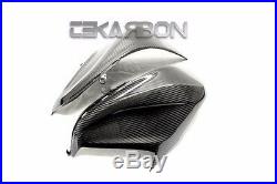2013 2014 Kawasaki Z800 Carbon Fiber Side Tank Panels 2x2 Twill weaves