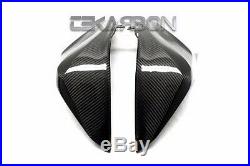 2013 2014 Kawasaki Z800 Carbon Fiber Side Tank Panels 2x2 Twill weaves