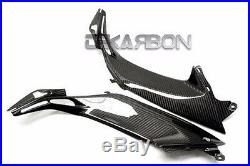 2013 2016 Kawasaki Z800 Carbon Fiber Lower Side Tank Panels 2x2 Twill weaves