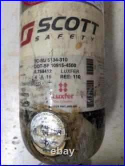2015 Scott Luxfer L65G-002 DOT/KHK Air Pack Carbon Fiber SCBA Tank 45 Min