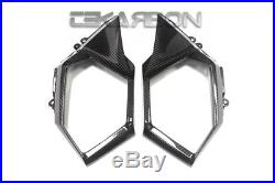 2016 2018 Honda Grom 125 Carbon Fiber Side Tank Panels 2x2 twill weave