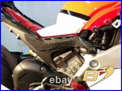 2018 2024 Ducati Panigale V4 V4S Carbon Fiber Lower Gas Tank Side Frame Cover