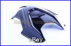 2020+ BMW S1000RR Carbon Fiber Front Tank Cover, Twill Weave Pattern
