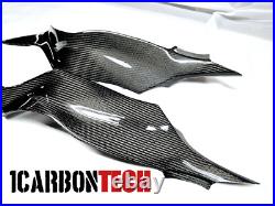 2024-2025 Kawasaki Zx-6r Zx-636 Real Carbon Fiber Lower Tank Panels Trims L-r
