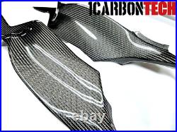 2024-2025 Kawasaki Zx-6r Zx-636 Real Carbon Fiber Lower Tank Panels Trims L-r