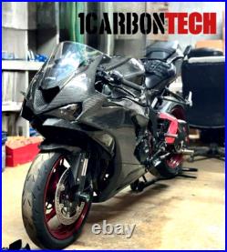 2024-2025 Kawasaki Zx-6r Zx-636 Real Carbon Fiber Lower Tank Panels Trims L-r