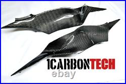 2024-2025 Kawasaki Zx-6r Zx-636 Real Carbon Fiber Lower Tank Panels Trims L-r