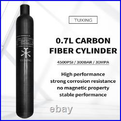 30Mpa 4500Psi 0.7L 42Cu in 700Cc Carbon Fiber HPA Tank, Gas Cylinder, Paintball
