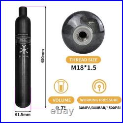 30Mpa 4500Psi Carbon Fiber HPA Tank, 0.7L 42Cu in 700cc Composite Cylinder Pai 30Mpa 4500Psi Carbon Fiber HPA Tank, 0.7L 42Cu in 700cc Composite Cylinder Pai