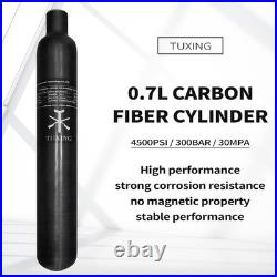 30Mpa 4500Psi Carbon Fiber HPA Tank, 0.7L 42Cu in 700cc Composite Cylinder Pai 30Mpa 4500Psi Carbon Fiber HPA Tank, 0.7L 42Cu in 700cc Composite Cylinder Pai