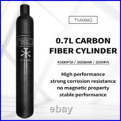 30Mpa 4500Psi Carbon Fiber HPA Tank, 0.7L 42Cu in 700cc Composite Cylinder Pai 30Mpa 4500Psi Carbon Fiber HPA Tank, 0.7L 42Cu in 700cc Composite Cylinder Pai