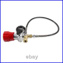 4500 PSI Carbon Fiber Valve Gauge SCBA PCP Paintball Air Tank Valve M18x1.5 NEW