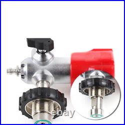 4500PSI Carbon Fiber Valve Gauge High Pressure SCBA PCP Paintball Air Tank Valve