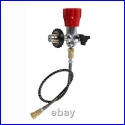 4500PSI High Pressure SCBA PCP Paintball Air Tank Valve Carbon Fiber Valve&Hose