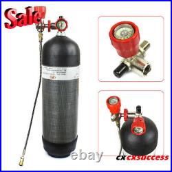 4500PSI SCBA PCP Paintball Air Tank N2 Filling Tank Carbon Fiber Valve Gauge