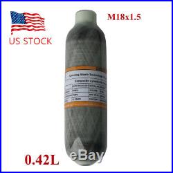 4500Psi 0.42L Carbon Fiber HPA Tank Air Cyclinder Bottle Paintball PCP M18x1.5