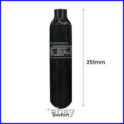 4500Psi Pcp Air Tank 0.3L 18Cu in 300cc Carbon Fiber HPA Tank, Gas Cylinder, Pa