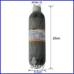 4500psi 0.22L/13CI Carbon Fiber Cylinder PCP Paintball Compressed Scuba Tank US