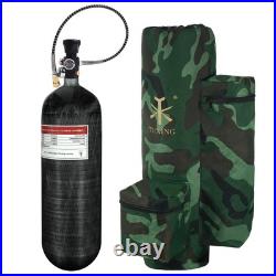 4500psi 6.8L/414ci Carbon Fiber Paintball HPA Air Tank with PCP Air System Du 4500psi 6.8L/414ci Carbon Fiber Paintball HPA Air Tank with PCP Air System Du