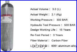 4500psi Carbon Fiber Air Tank 3L (Empty Bottle)& Pcp Paintball Filling Statio 4500psi Carbon Fiber Air Tank 3L (Empty Bottle)& Pcp Paintball Filling Statio
