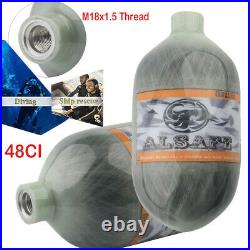 48CI 4500psi Scuba Carbon Fiber Cylinder PCP Air Bottle Paintball Air Tank US